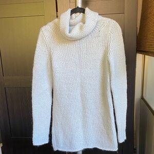 Theory Light Blue Cowl Neck Sweater